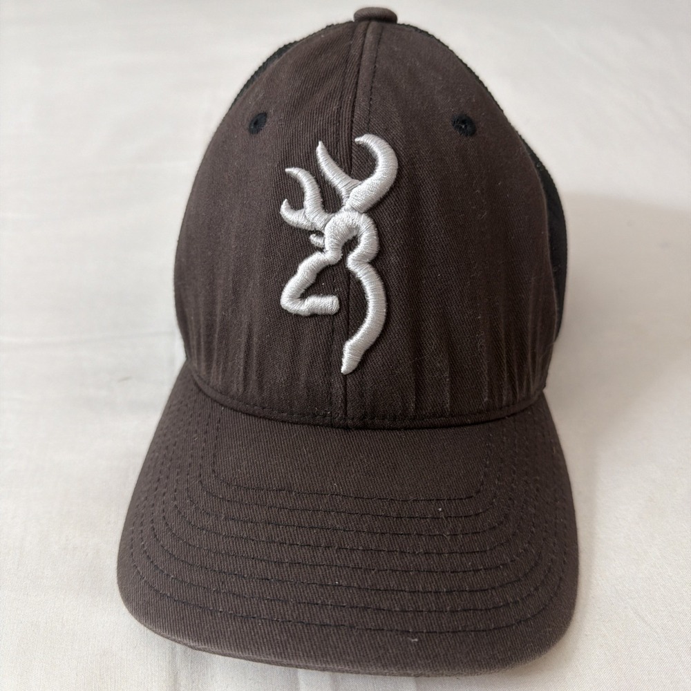 Browning Flexfit Mesh Back Trucker‎ Hat Size L - XL Hunters Truck Hat Southern
